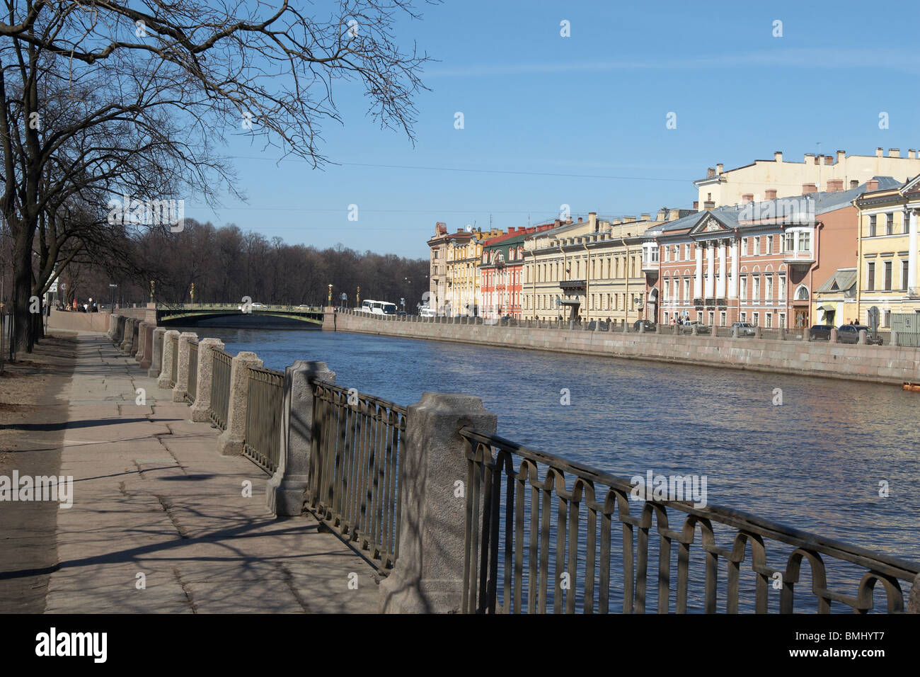 Fluss Fontanka Stockfoto