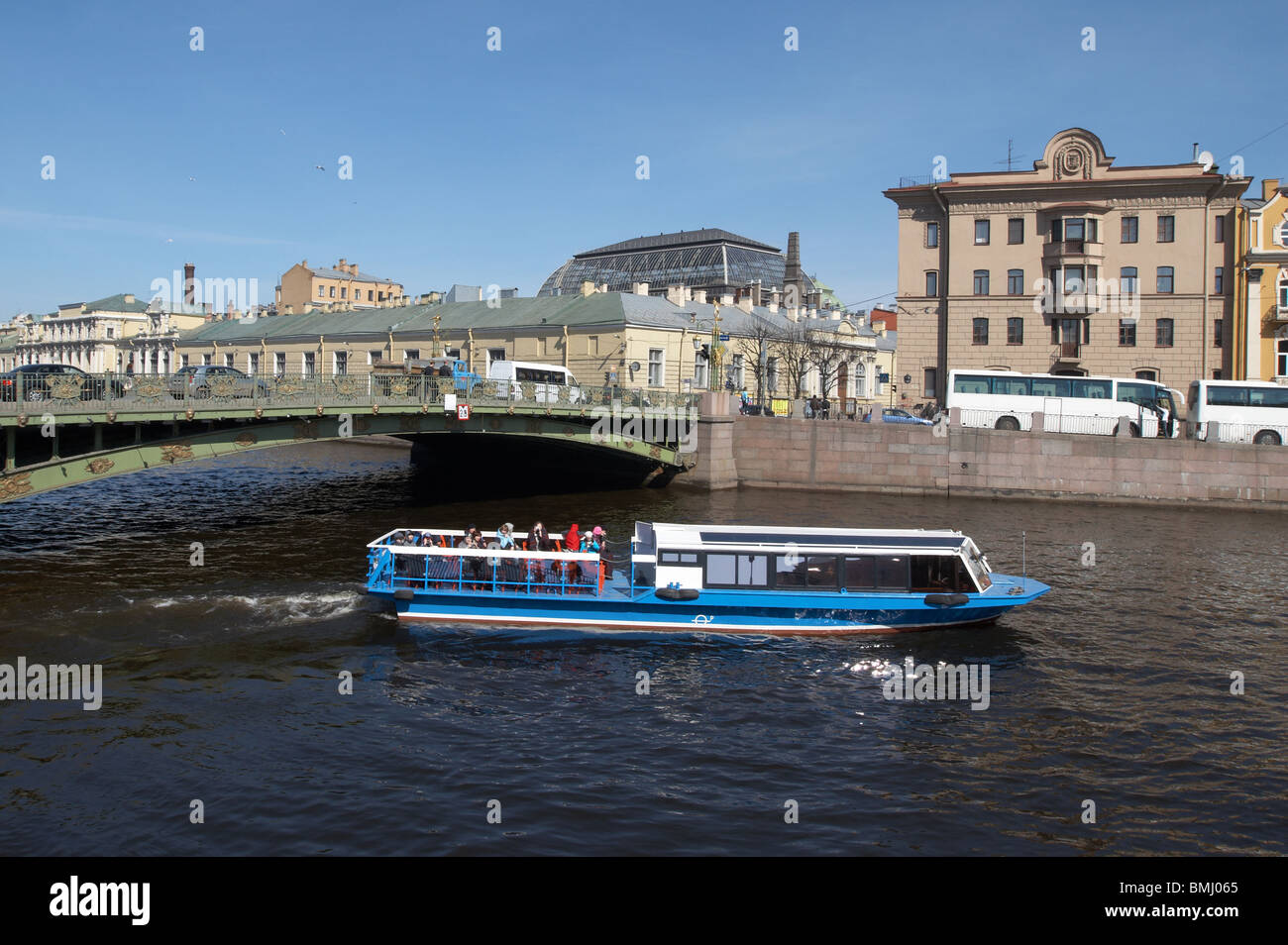 Fluss Fontanka Stockfoto