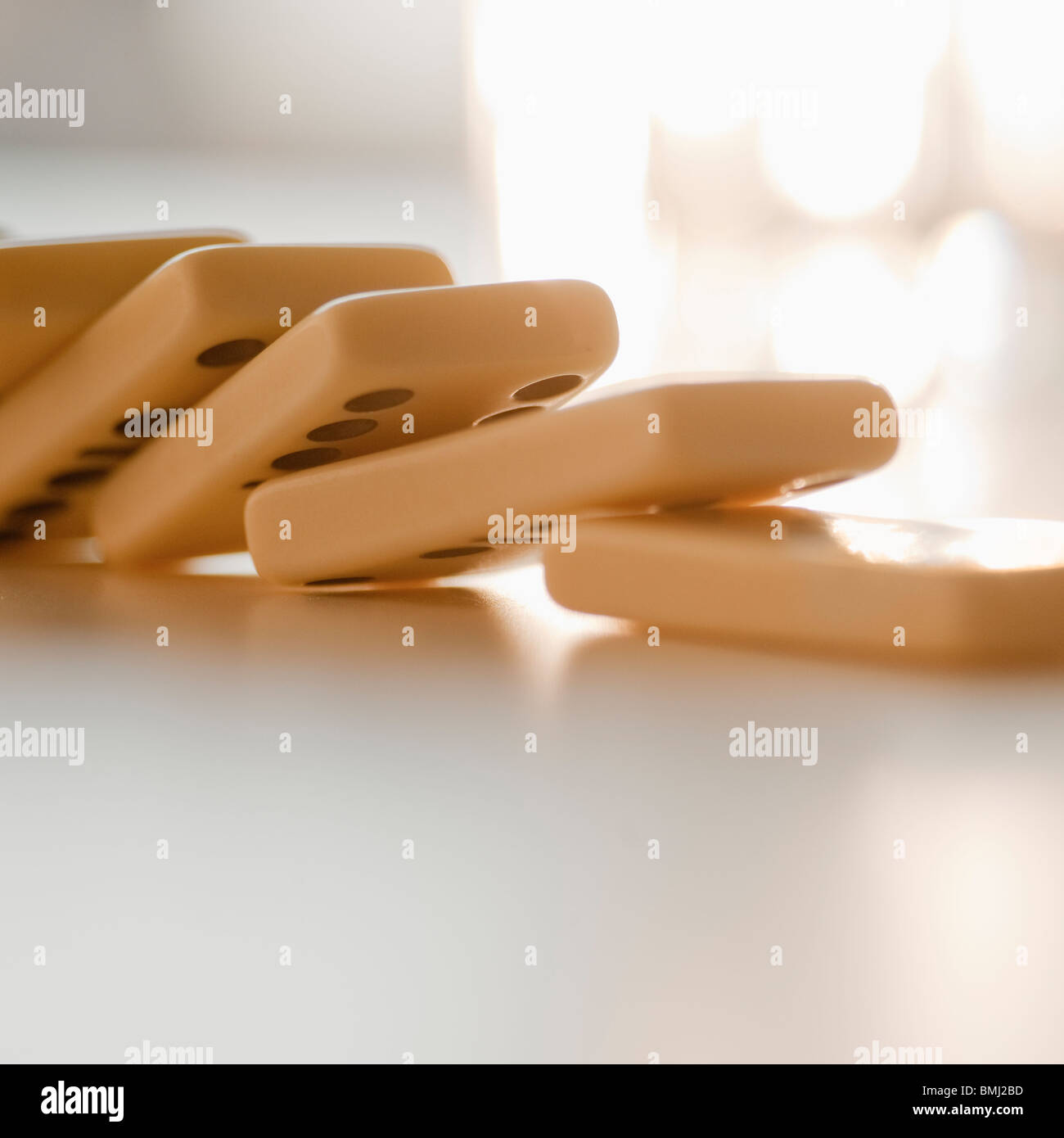 Dominosteine Stockfoto