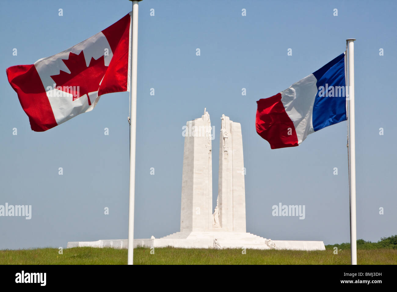 Vimy Ridge Denkmal für alle Kanadier, die ihr Leben im ersten Weltkrieg Stockfoto