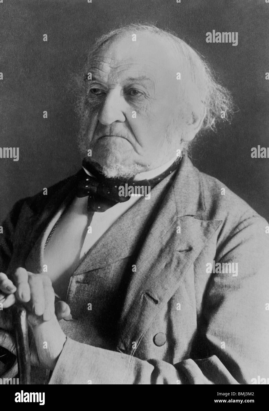 Foto-c1880s von William Ewart Gladstone (1809-1898) - eine liberale Partei Staatsmann, Premierminister des Vereinigten Königreichs viermal war. Stockfoto
