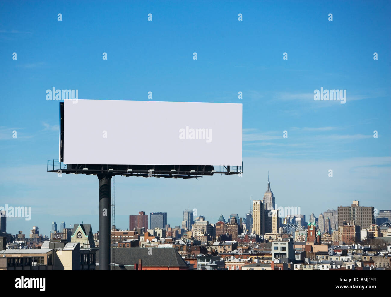 Leere billboard Stockfoto