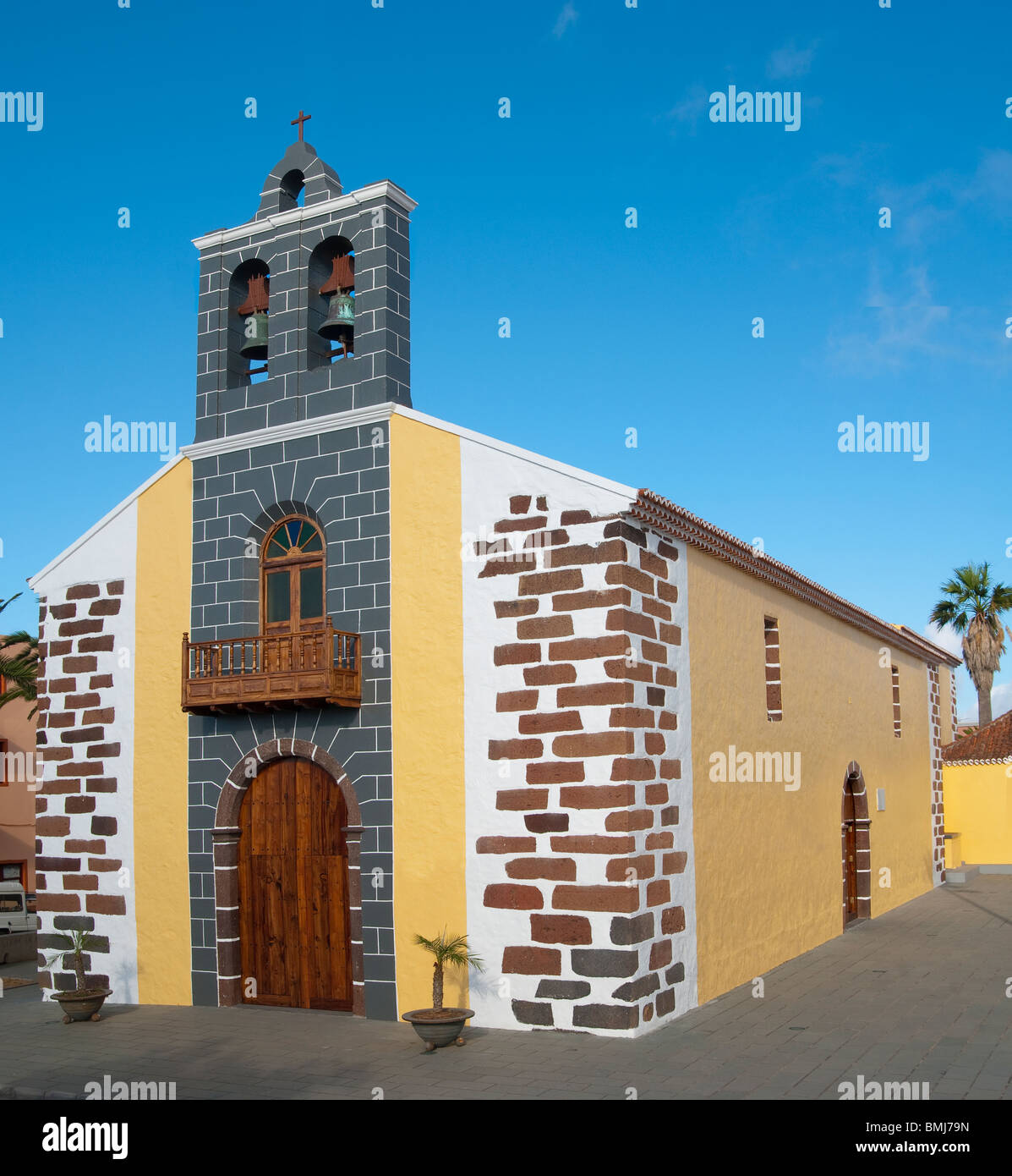 Die Kirche von Nuestra Señora del Carmen in Barlovento, La Palma, Kanarische Inseln Stockfoto