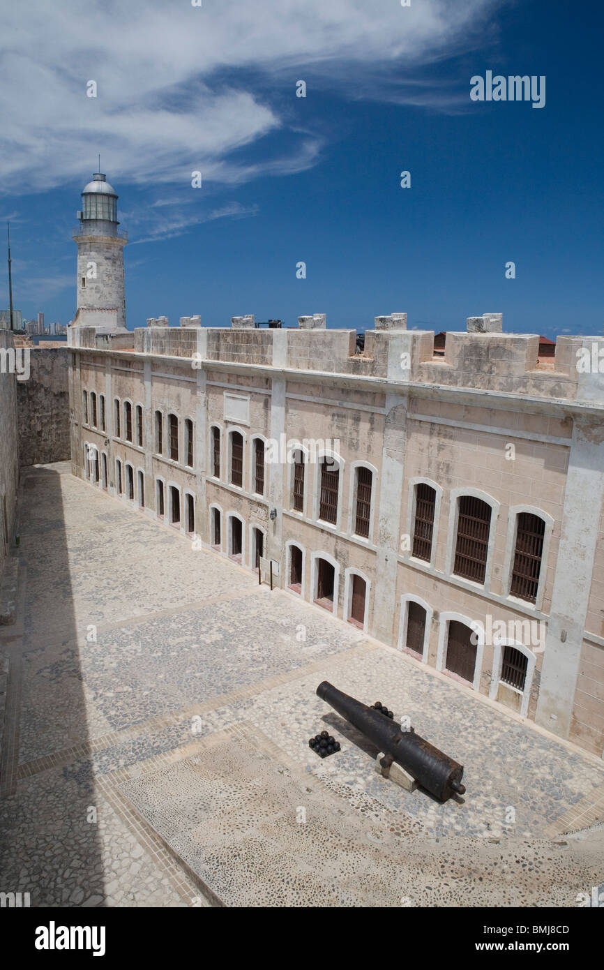 Die alte Festung mit Blick auf die Stadt von Havana, Kuba Stockfoto