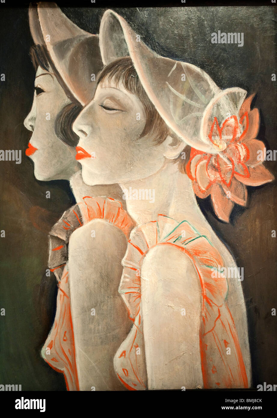 Malerei der Revue-Girls von Jeanne Mammon an Berlinische Galerie Museum für moderne Kunst in Berlin Deutschland Stockfoto