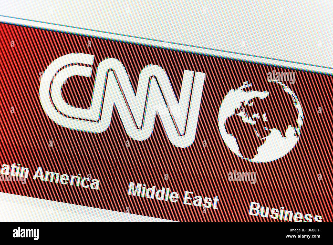 CNN-News-Website nur zur redaktionellen Stockfoto