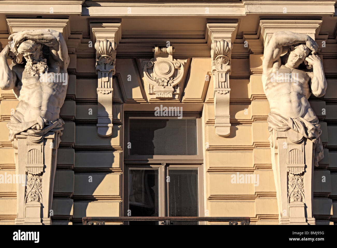 Jugendstilhaus, Riga, Lettland Stockfoto