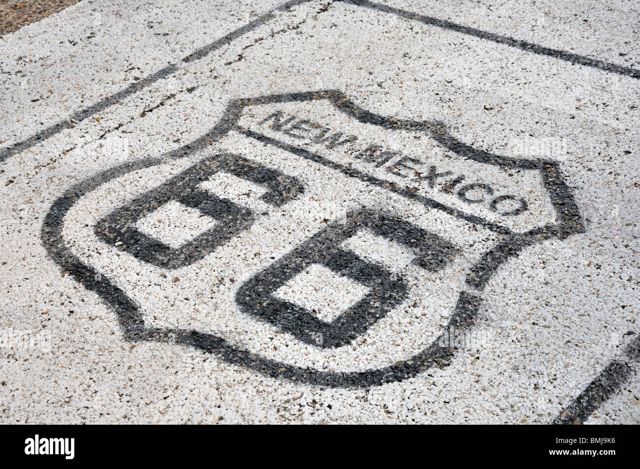 Historische Route 66, New Mexico, USA Stockfoto