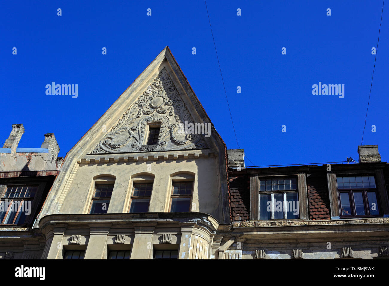 Jugendstilhaus, Riga, Lettland Stockfoto