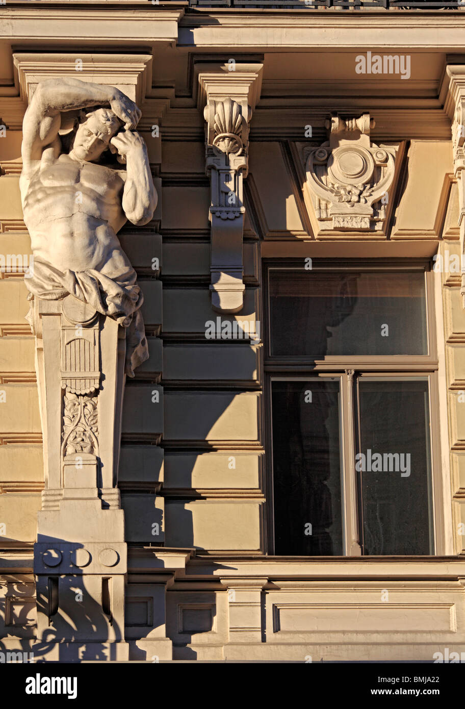 Jugendstilhaus, Riga, Lettland Stockfoto