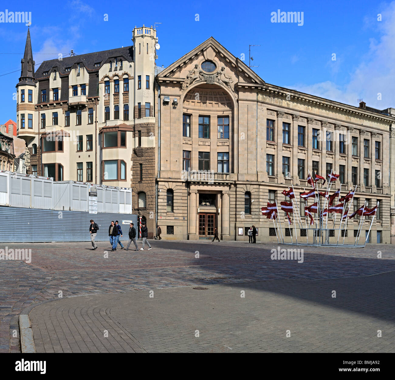 Jugendstilhaus, Riga, Lettland Stockfoto