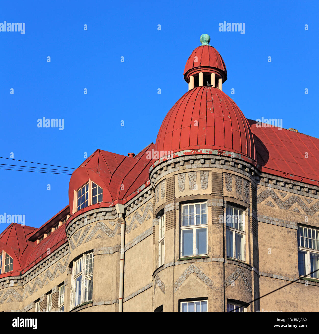 Jugendstilhaus, Riga, Lettland Stockfoto