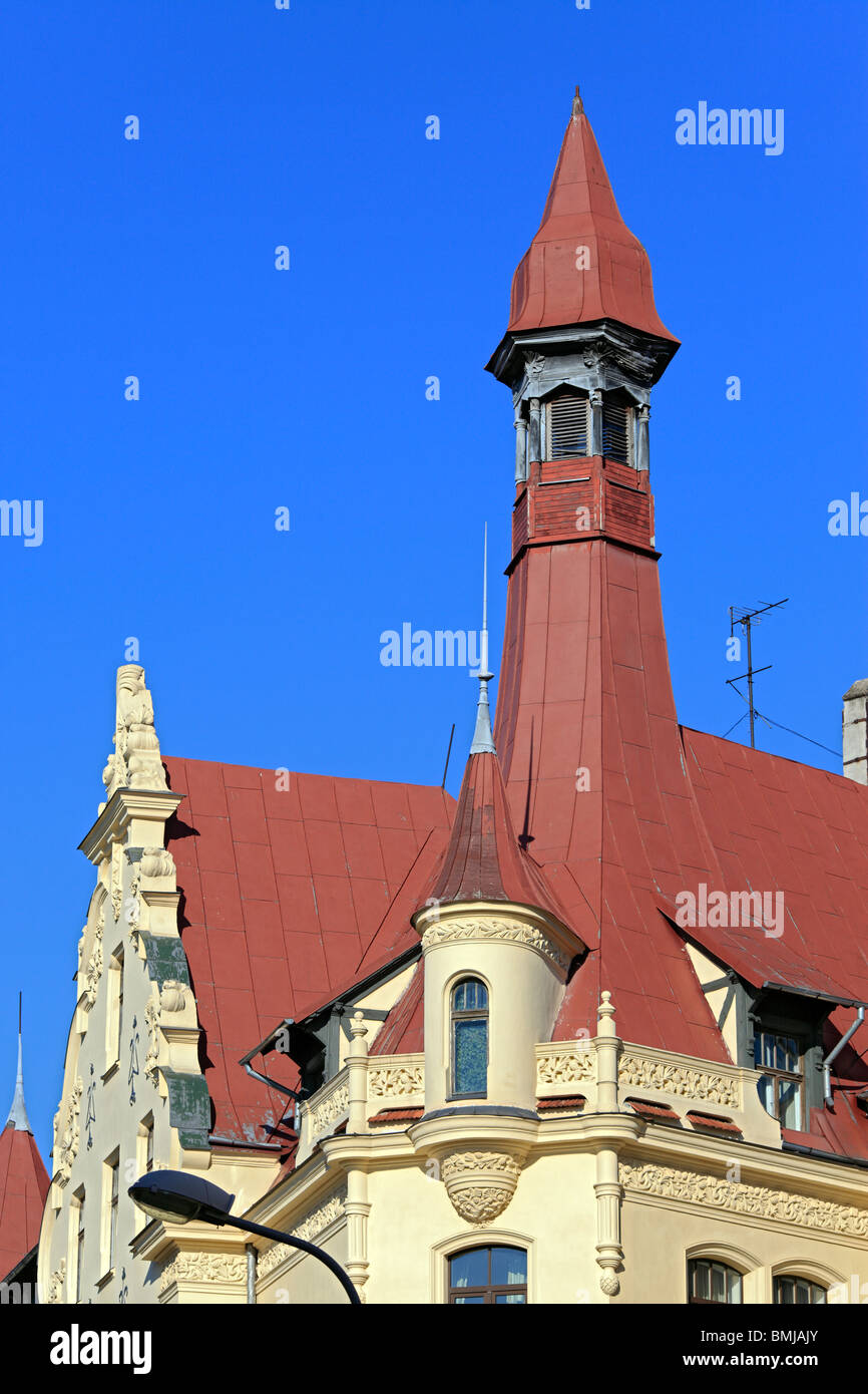 Jugendstilhaus, Riga, Lettland Stockfoto