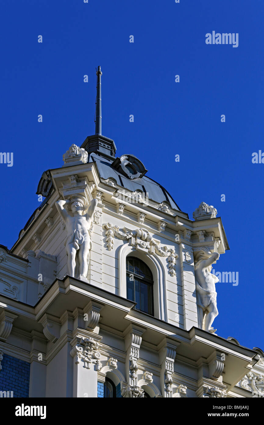 Jugendstilhaus, Riga, Lettland Stockfoto