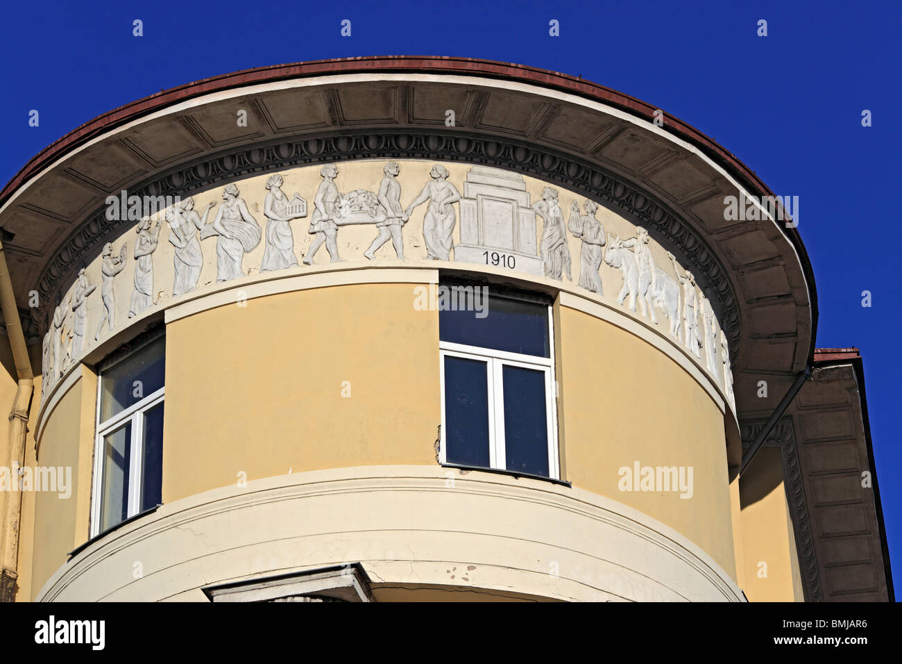 Jugendstilhaus, Riga, Lettland Stockfoto