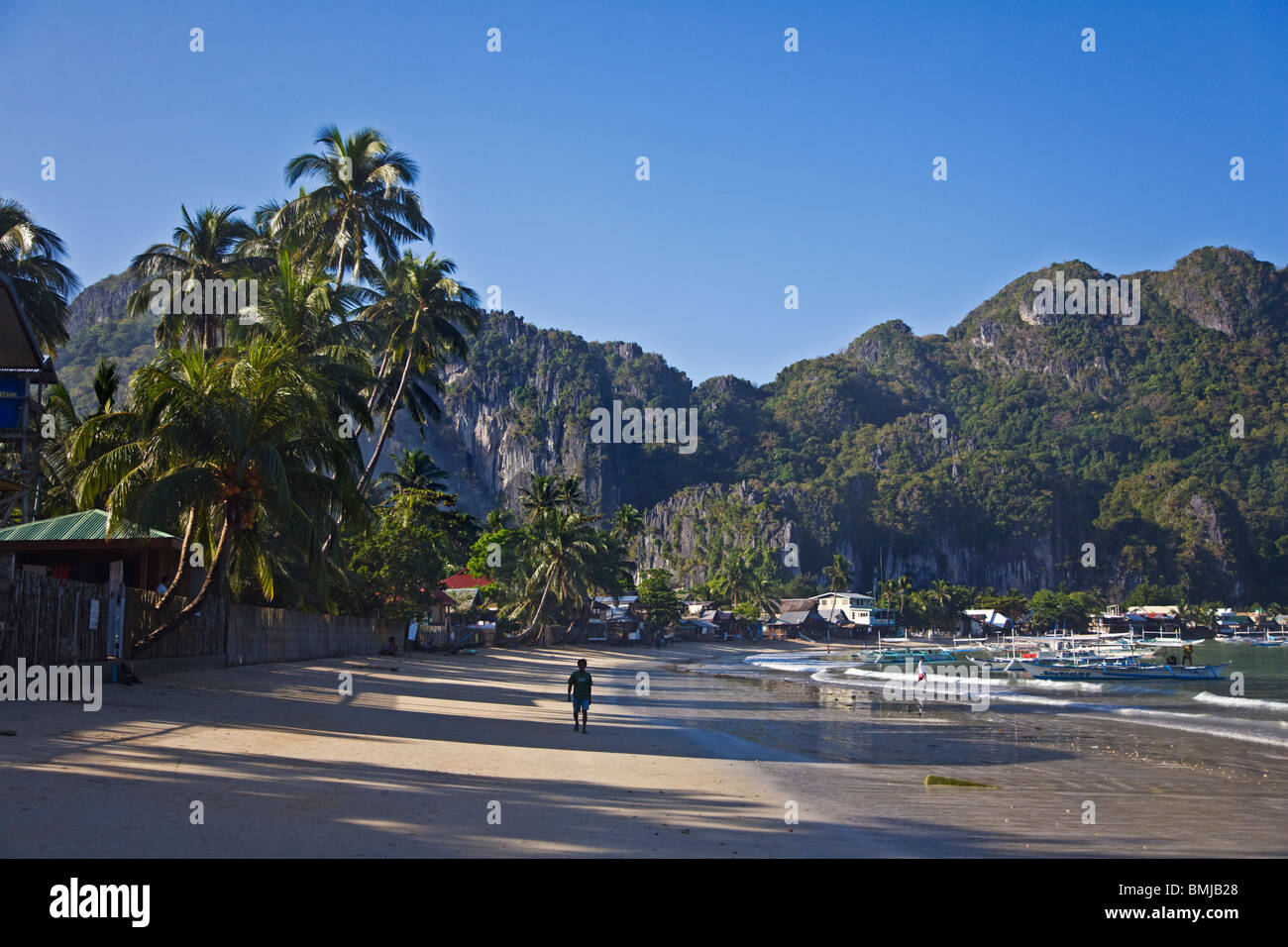 EL NIDO Strand im Nordwesten der Insel PALAWAN - Philippinen Stockfoto