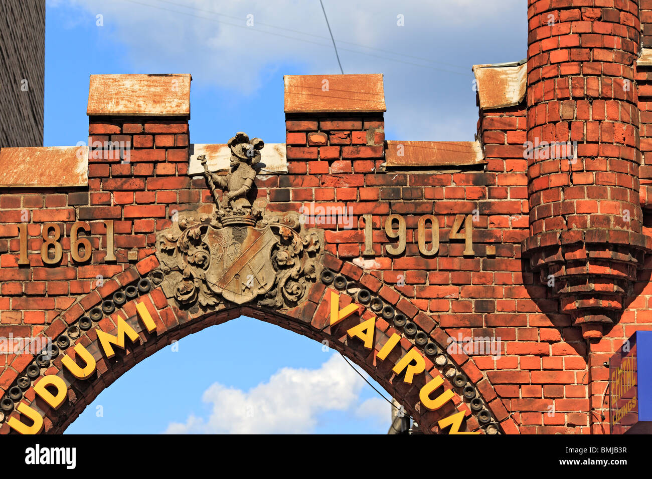 Jugendstilhaus, Riga, Lettland Stockfoto