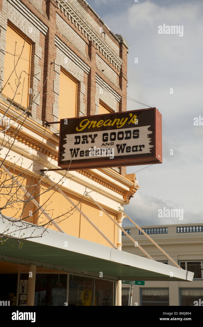 Historischen Wallace Idaho Main Street.  USA Stockfoto