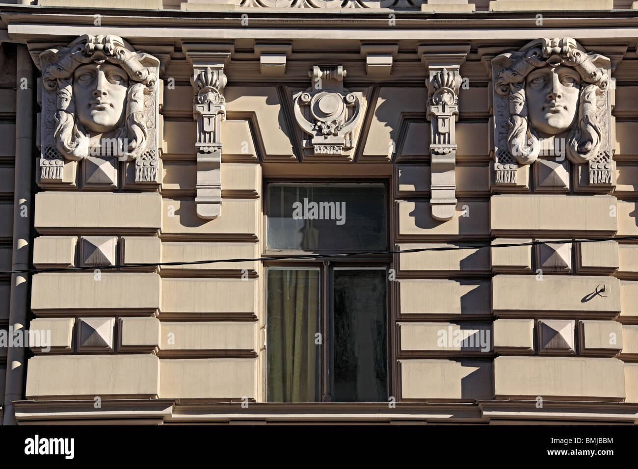 Jugendstilhaus, Riga, Lettland Stockfoto