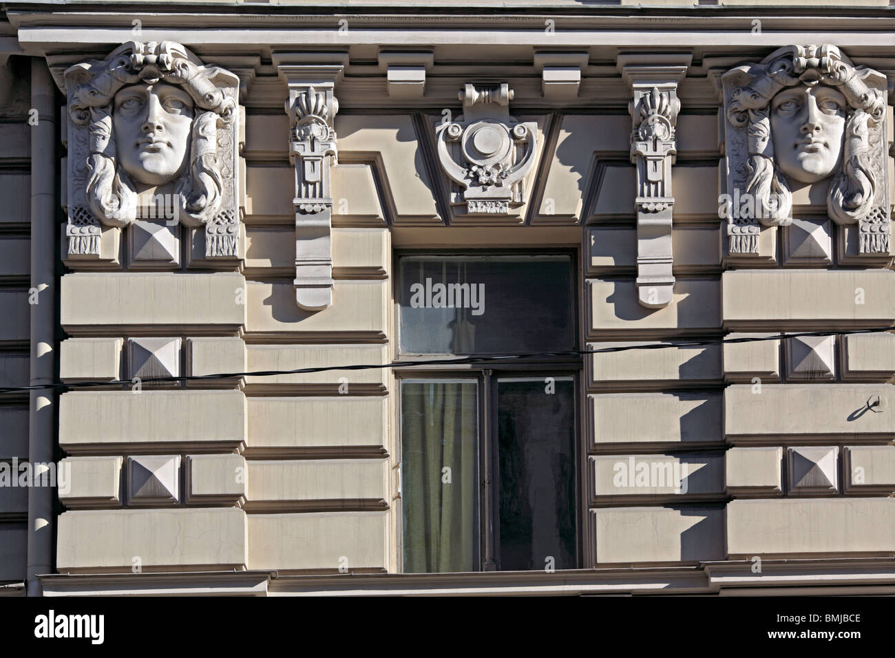 Jugendstilhaus, Riga, Lettland Stockfoto