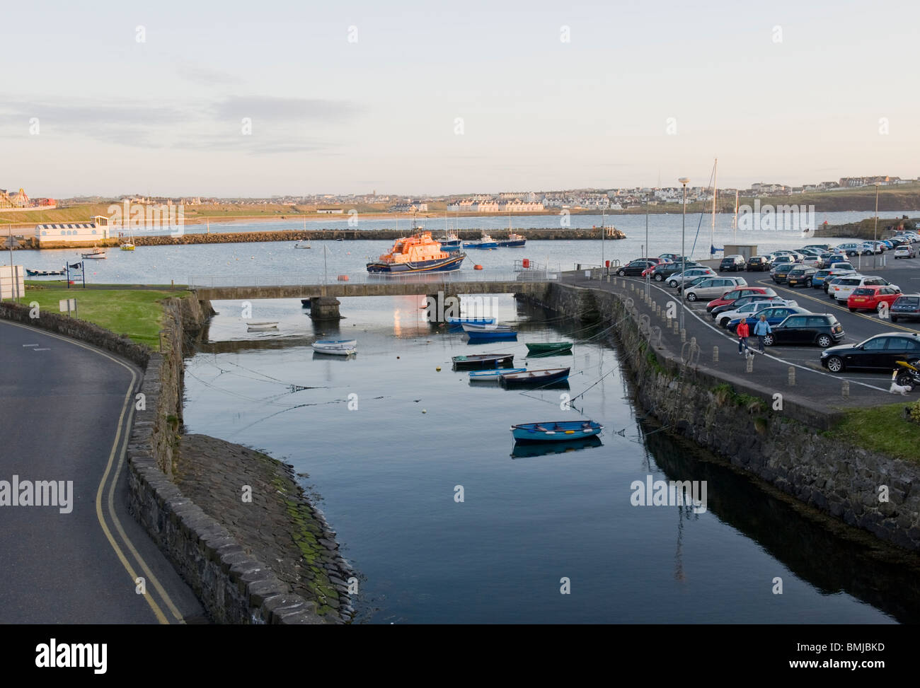 HAFEN VON PORTRUSH, NORDIRLAND Stockfoto