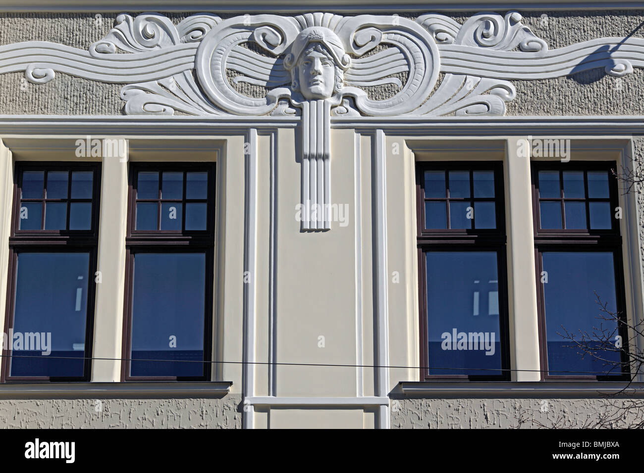 Jugendstilhaus, Riga, Lettland Stockfoto