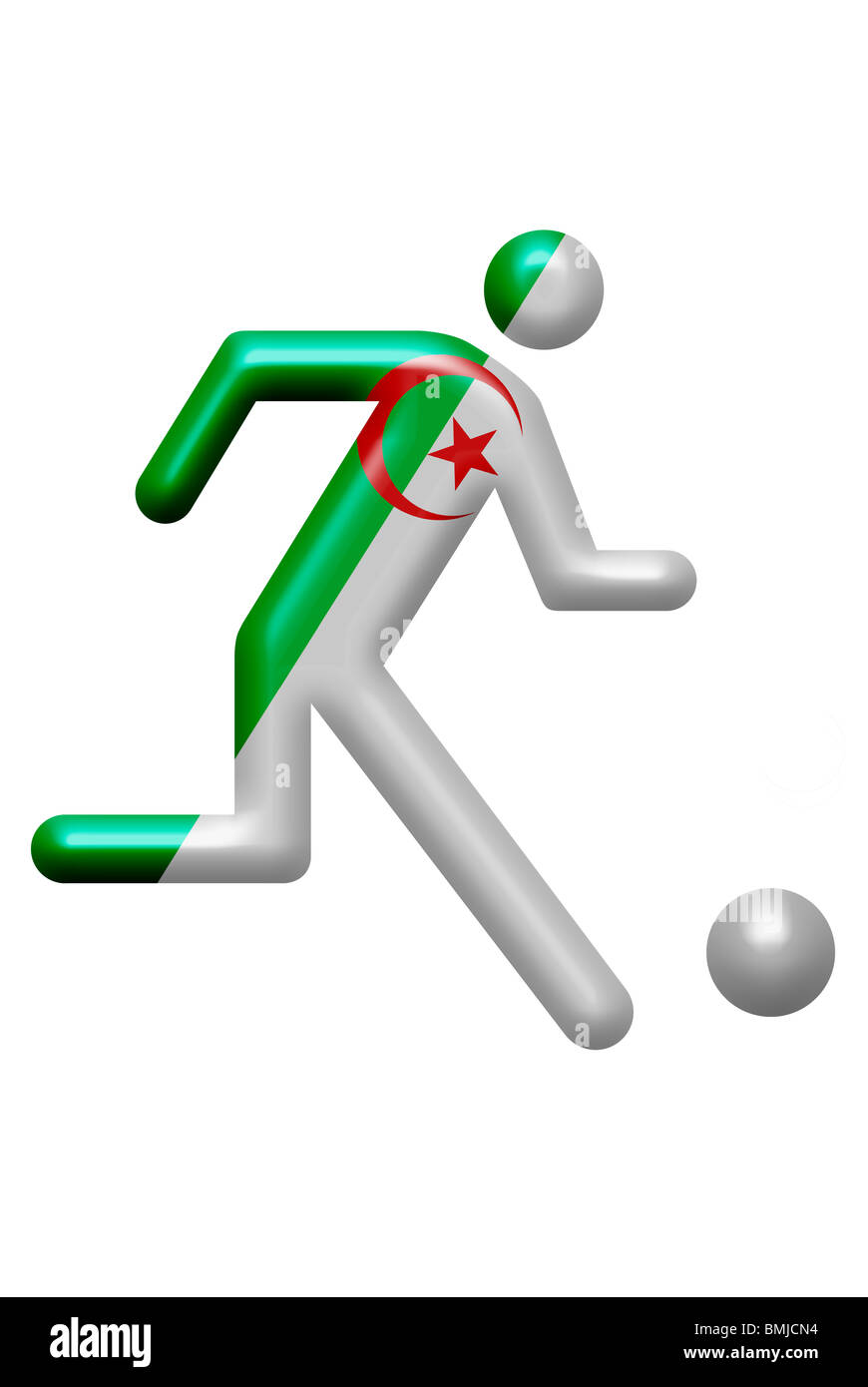 Algerien-Piktogramm-Team, Stockfoto