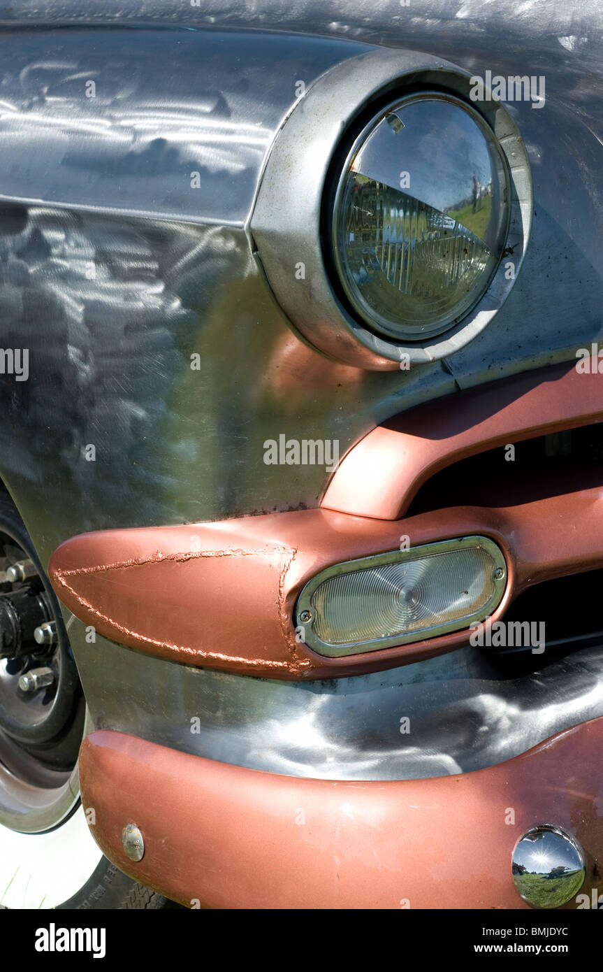 "Kustom Kulture 2010": Hot Rods, Kustoms, Kreuzer & Kunst auf dem Flugplatz in Bottrop-Kirchhellen, Deutschland. Stockfoto