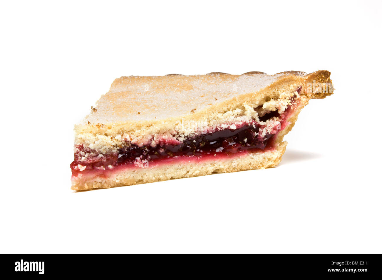 Sweet Cherry Pie auf weißen Hintergrund isoliert Stockfoto