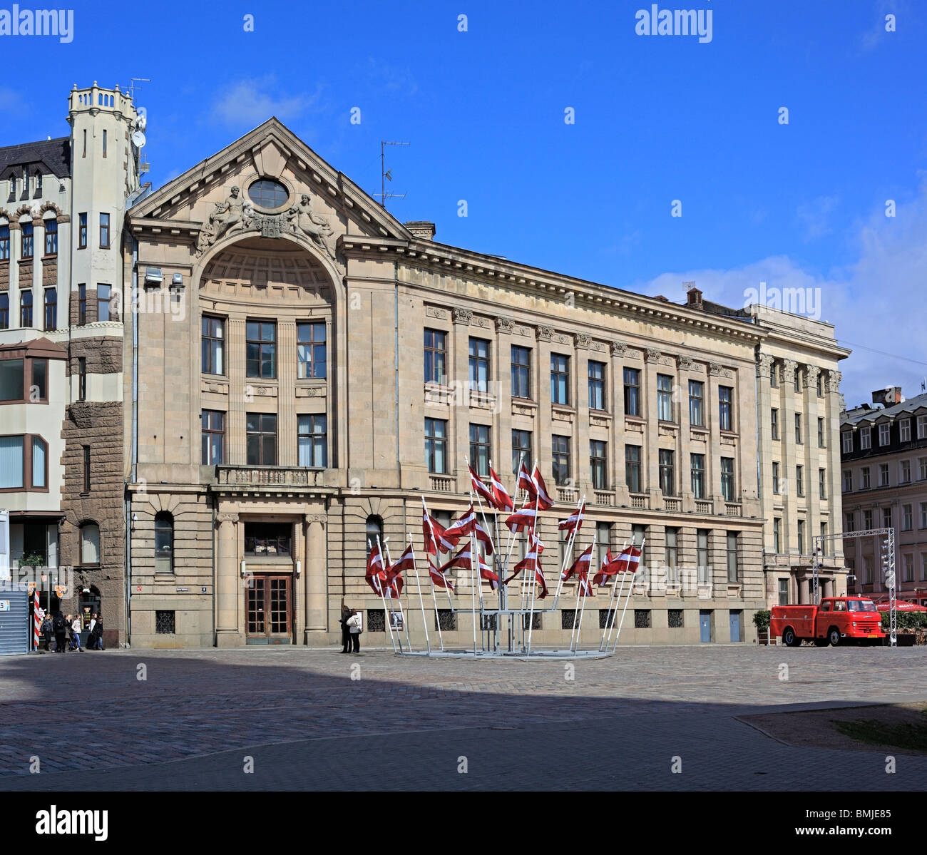 Jugendstilhaus, Riga, Lettland Stockfoto
