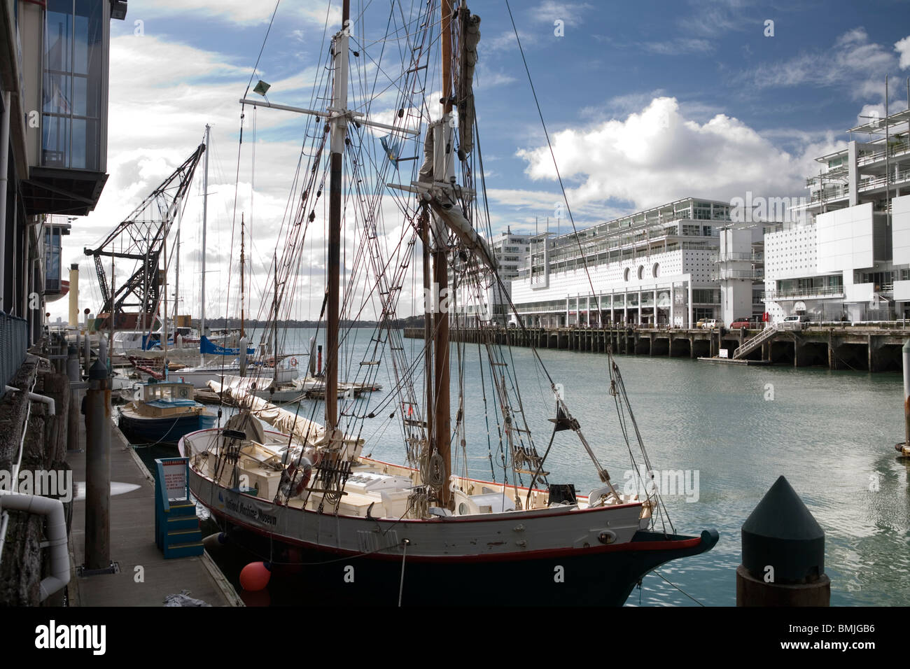 Der Hafen, Auckland, Neuseeland Stockfoto
