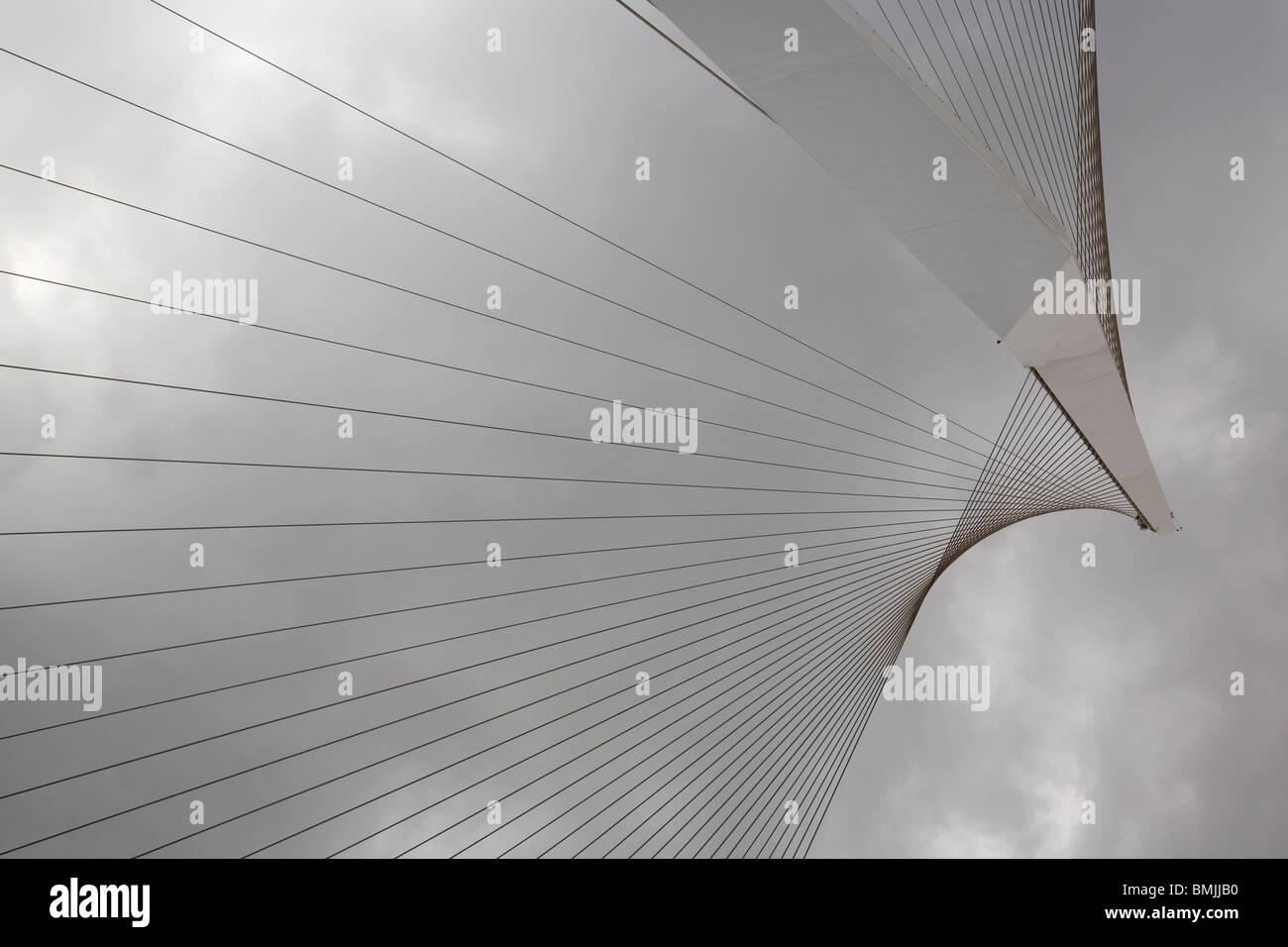Jerusalem-Akkorde - Calatrava Brücke Stockfoto