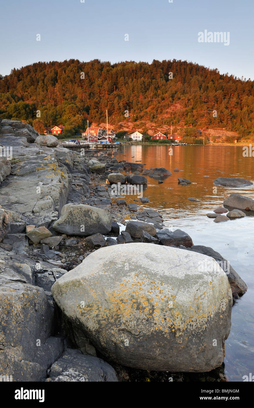 Küste in Schweden Stockfoto