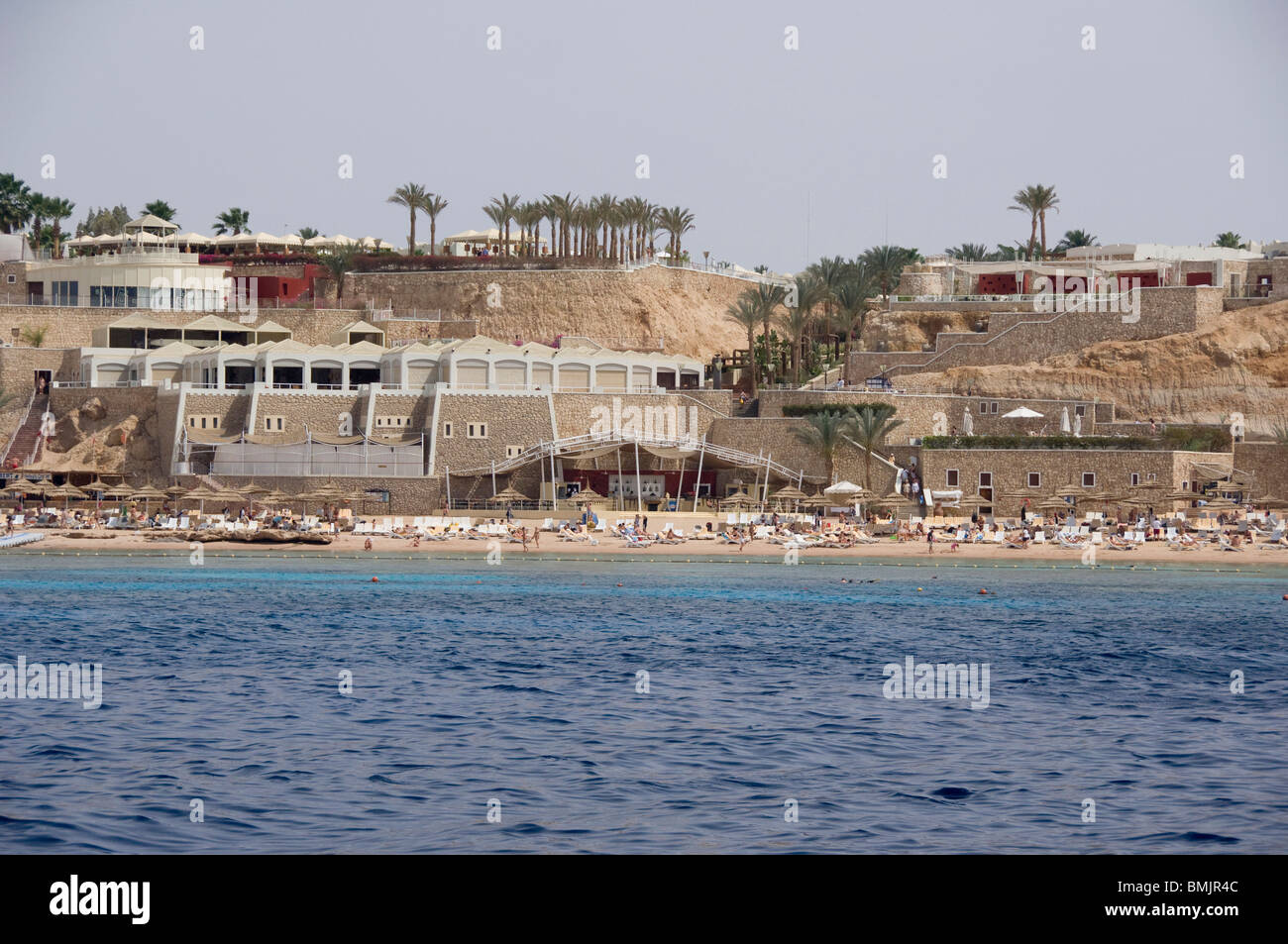 Ägypten, Sinai-Halbinsel, Golf von Tiran Sharm El-Sheik. Urlaubsort an der Küste des Roten Meeres Ras Mohammed NP Umgebung. Stockfoto