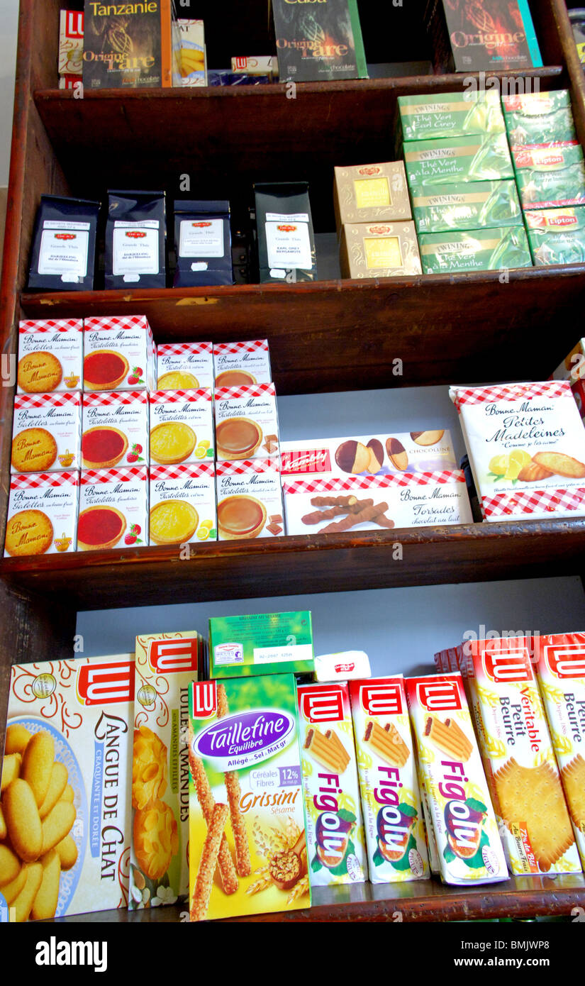 Französisch Gebäck zum Verkauf in Belle Epoque Bäckerei, London Stockfoto