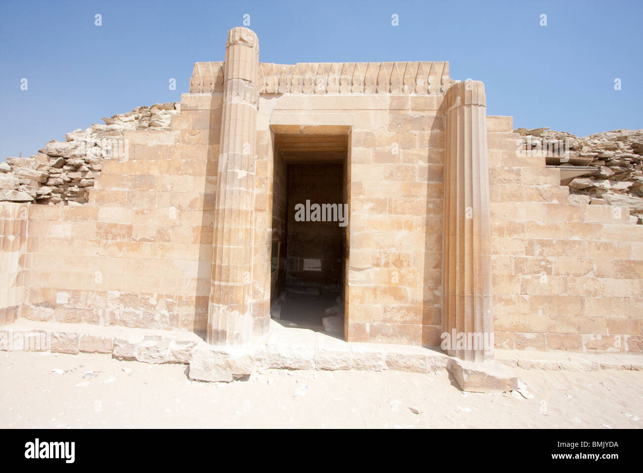 Pavillon des Südens in der Grabanlage des Djoser, Sakkara, Al Jizah, Ägypten Stockfoto