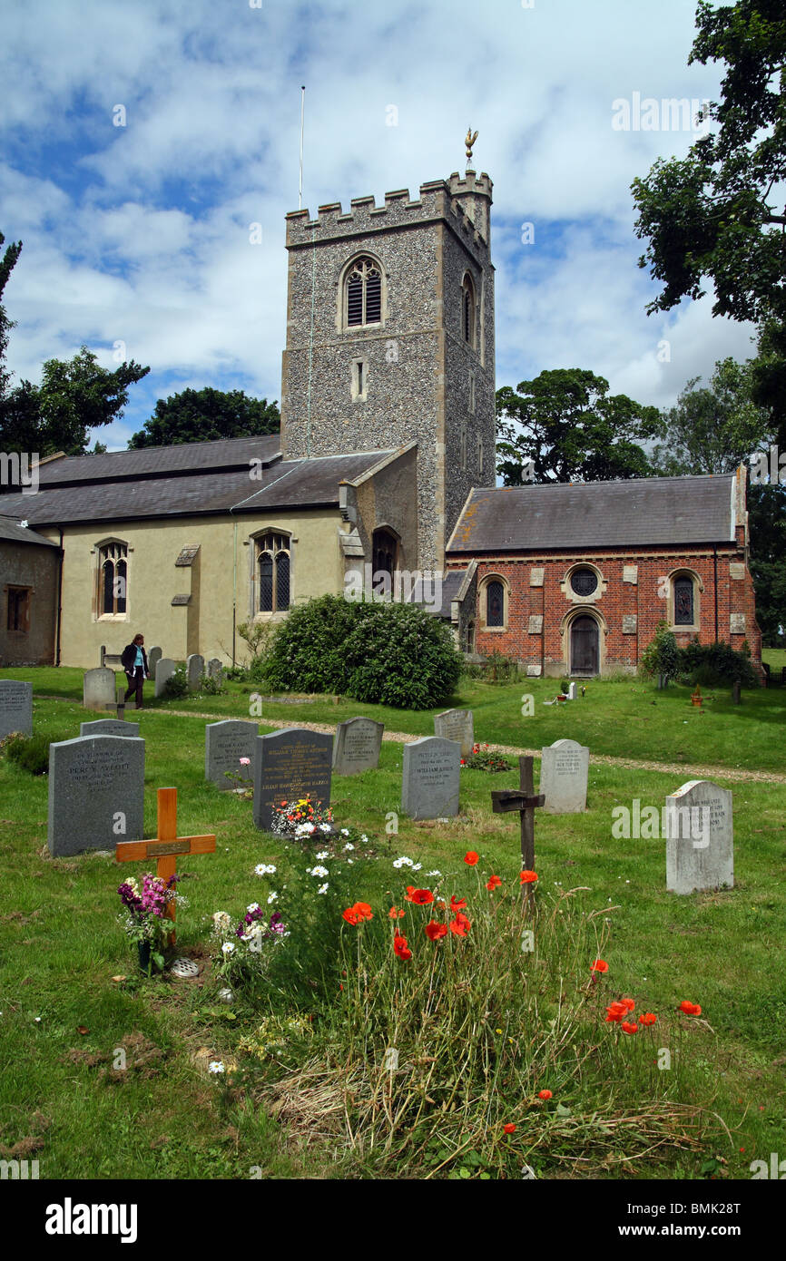 Weston Kirche, Weston Hertfordsahire, England. Stockfoto