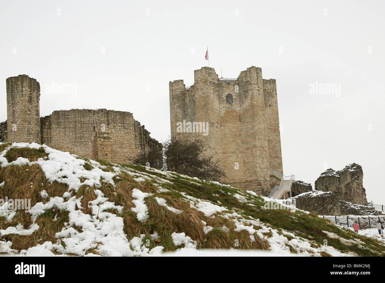 Conisbrough Schloß auf Castle Hill Conisbrough in der Nähe von Doncaster South Yorkshire England GB UK 2010 Stockfoto