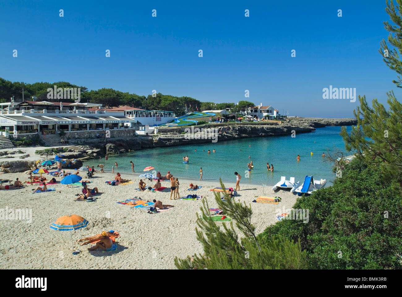 Cala Blanca, Menorca, Balearen, Spanien Stockfoto