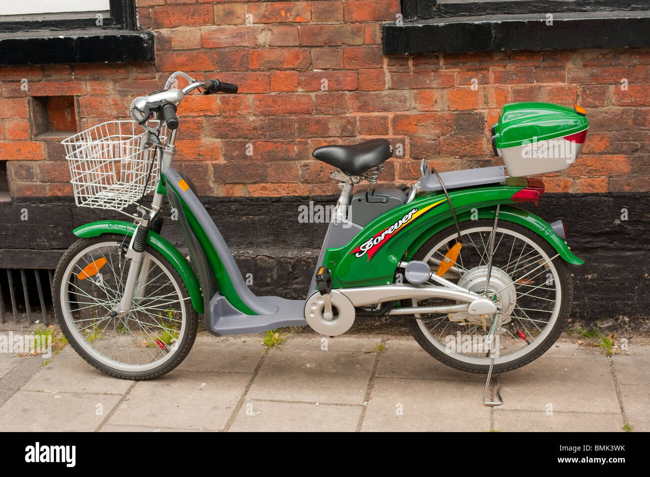 Batteriebetriebene Elektro-Fahrrad Stockfoto