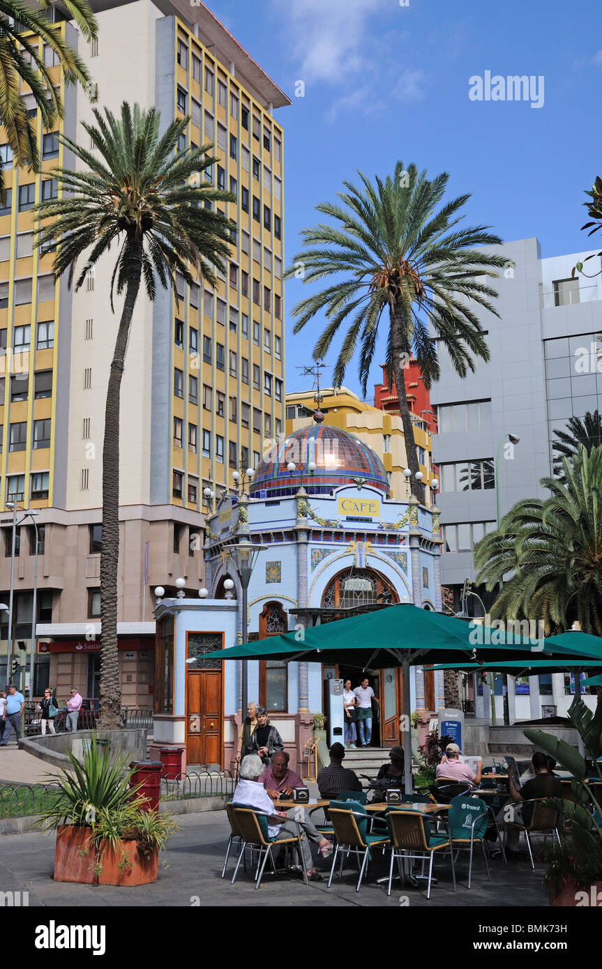 Cafe in San Telmo-Park. Las Palmas de Gran Canaria, Spanien Stockfoto Cafe in San Telmo-Park. Las Palmas de Gran Canaria, Spanien Stockfoto