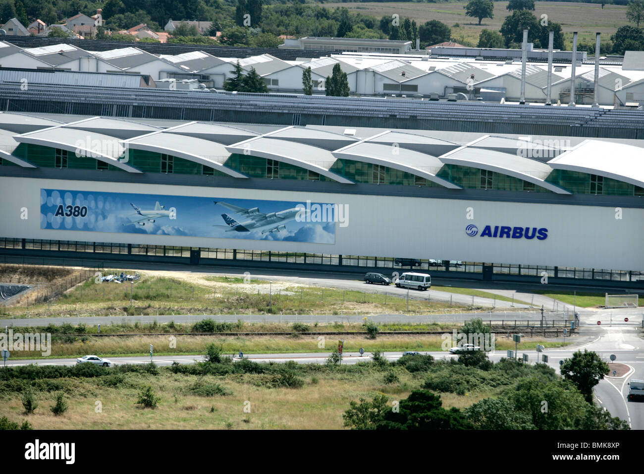 Airbus-Werk Stockfoto