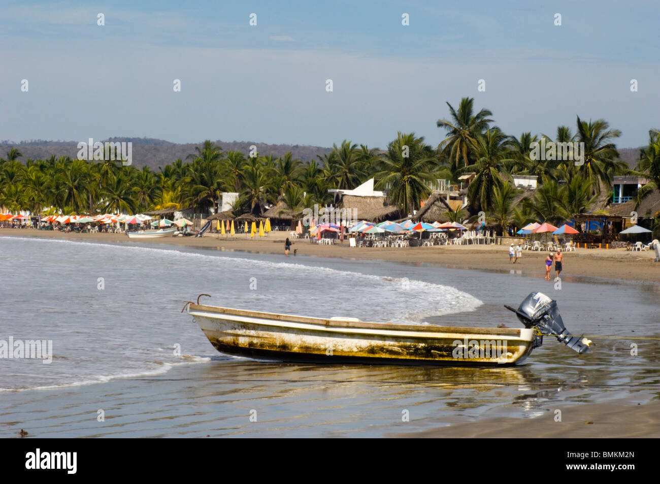 Strand La Manzanilla, Coasta Alegre, Mexiko Stockfoto