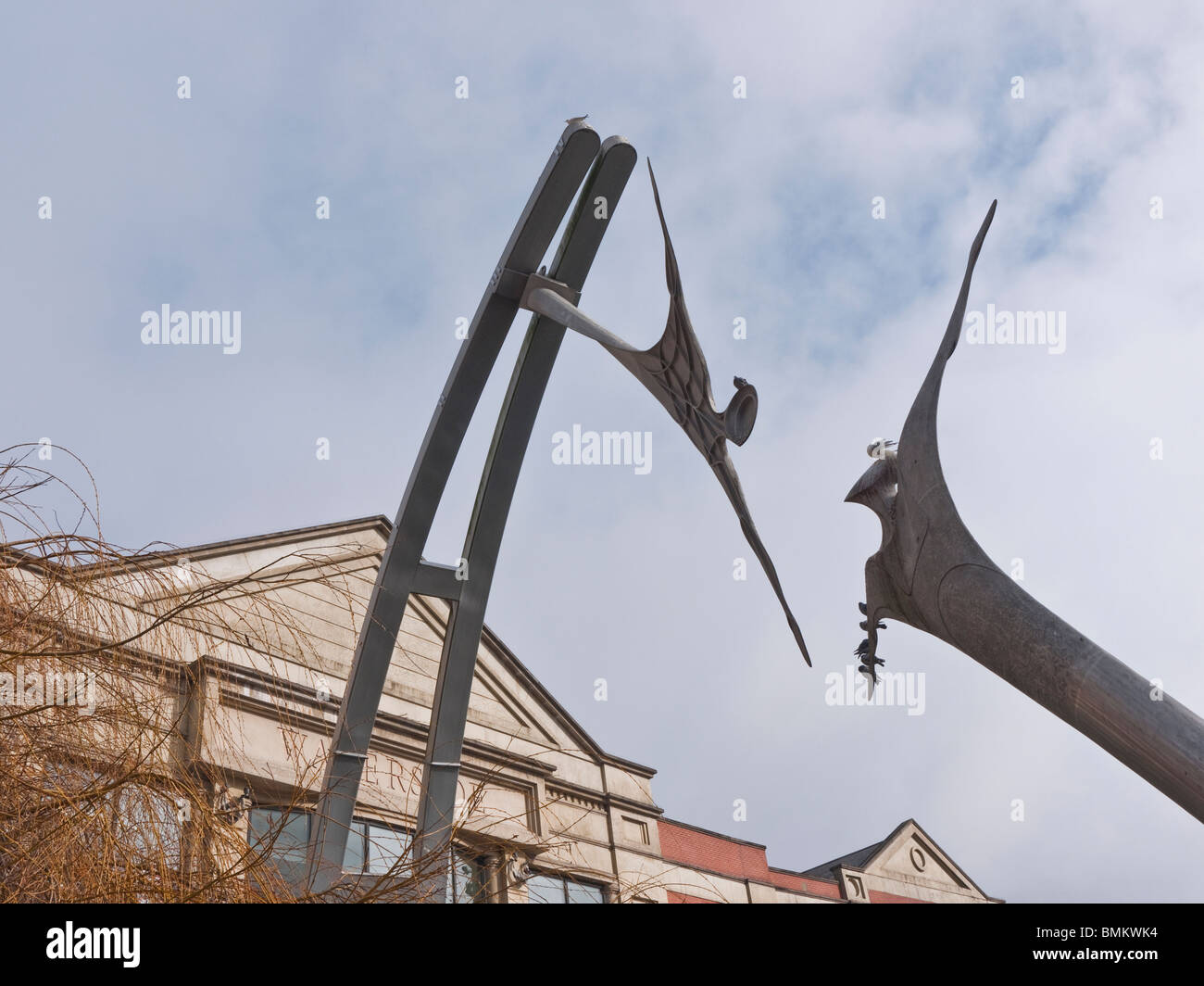 Ermächtigung, eine Skulptur von Stephen Broadbent, Waterside, Lincoln, UK Stockfoto