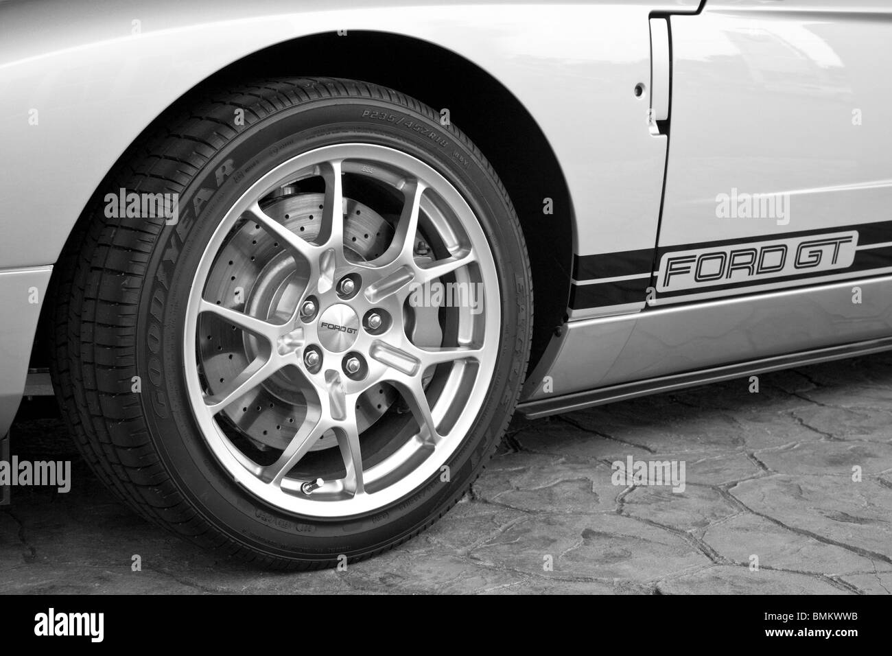 Ocala, FL - Okt 2009 - kreatives Styling des Ford GT-Sportwagen Stockfoto