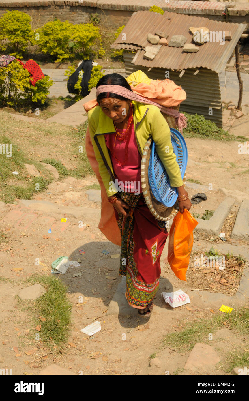 Waschen Sie Tag am Schrein in der Nähe von Pashupatinath Tempel, Heiligen Bagmati-Fluss, Kathmandu, nepal Stockfoto