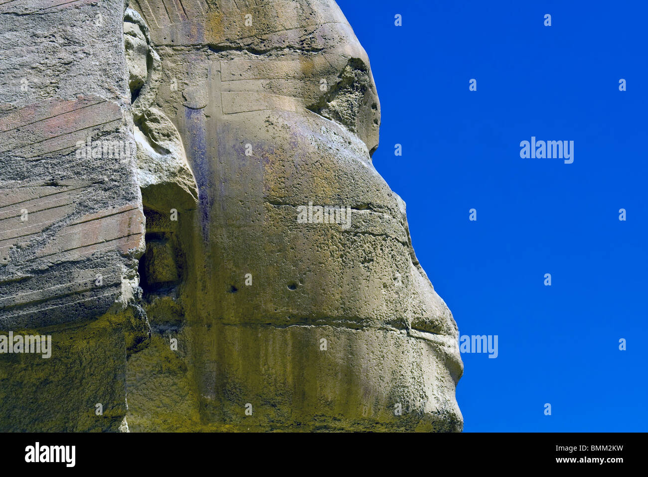 Porträt von die große Sphinx von Gizeh in Ägypten Stockfoto