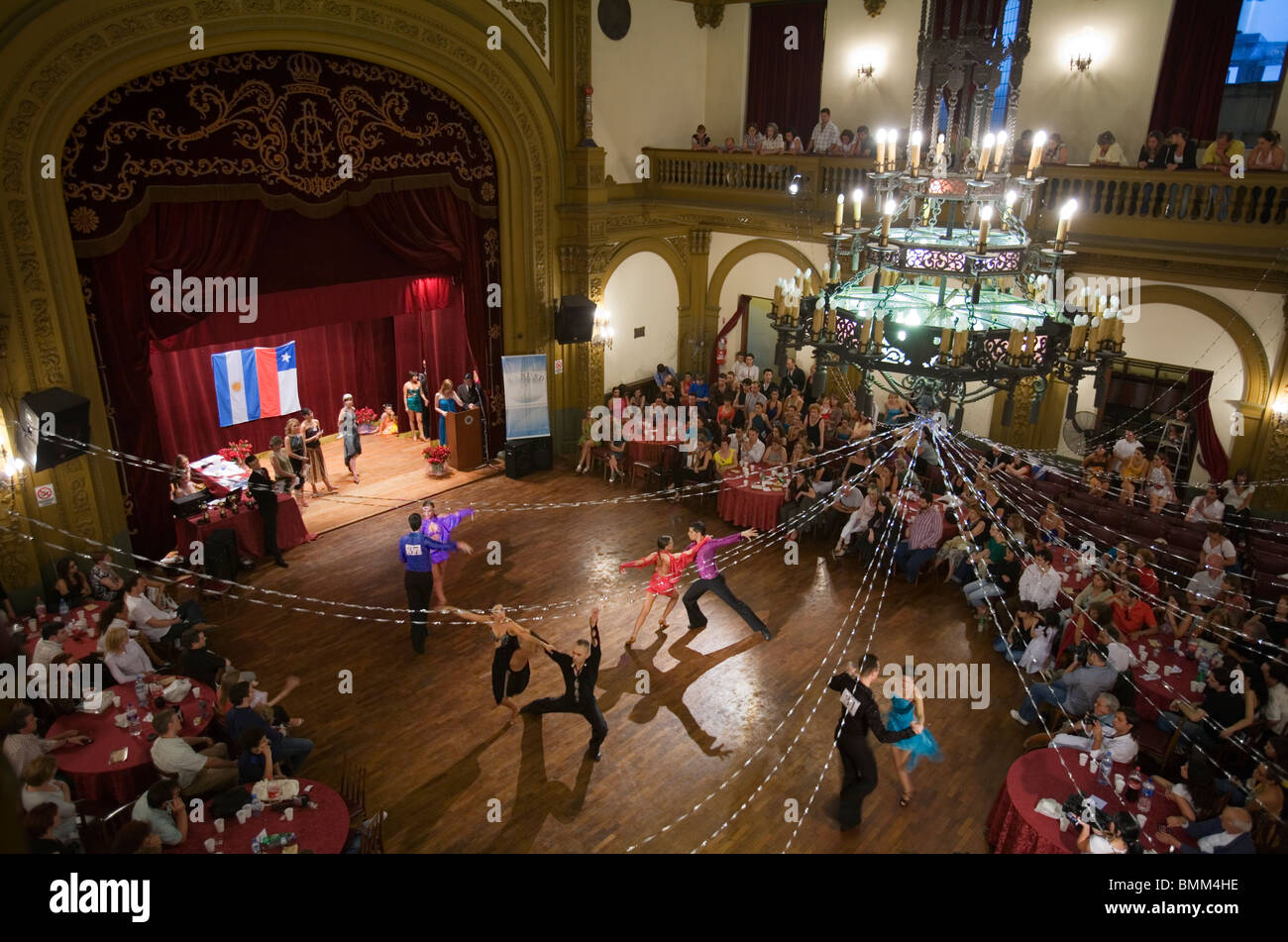 Tango-Wettbewerb in Buenos Aires, Argentinien Stockfoto