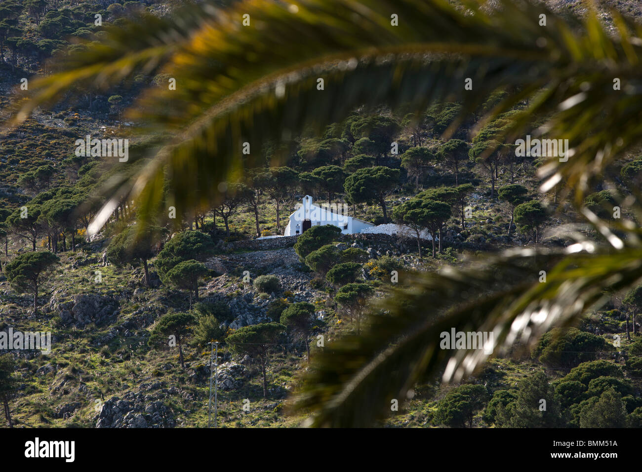 Kapelle Ermita del Puerto. Mijas. Provinz Malaga. Costa del Sol Spanien. Europa Stockfoto