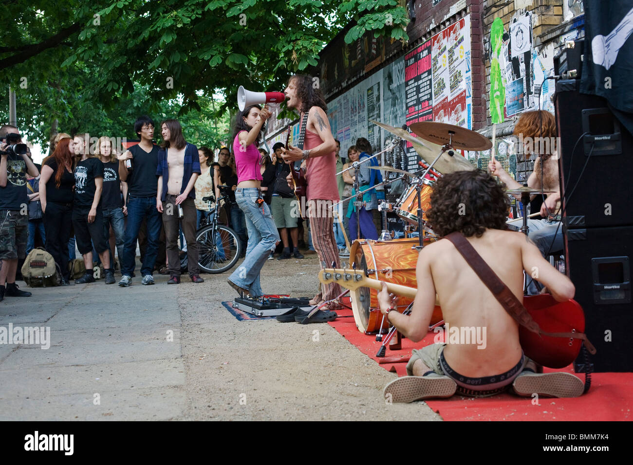 DER GENETIK-Fehler - Fete De La Musique 2008, Berlin, Deutschland Stockfoto
